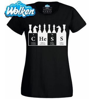 Dámské tričko Chemické prvky Chess Šachy.jpg