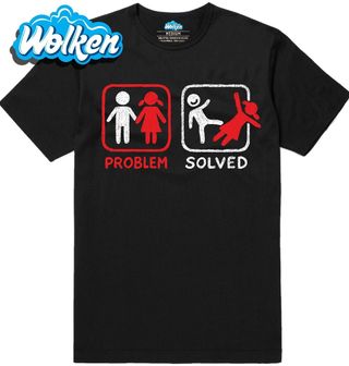 Pánské tričko Problémy ve vztahu_ Problem solved - Rozchod.jpg