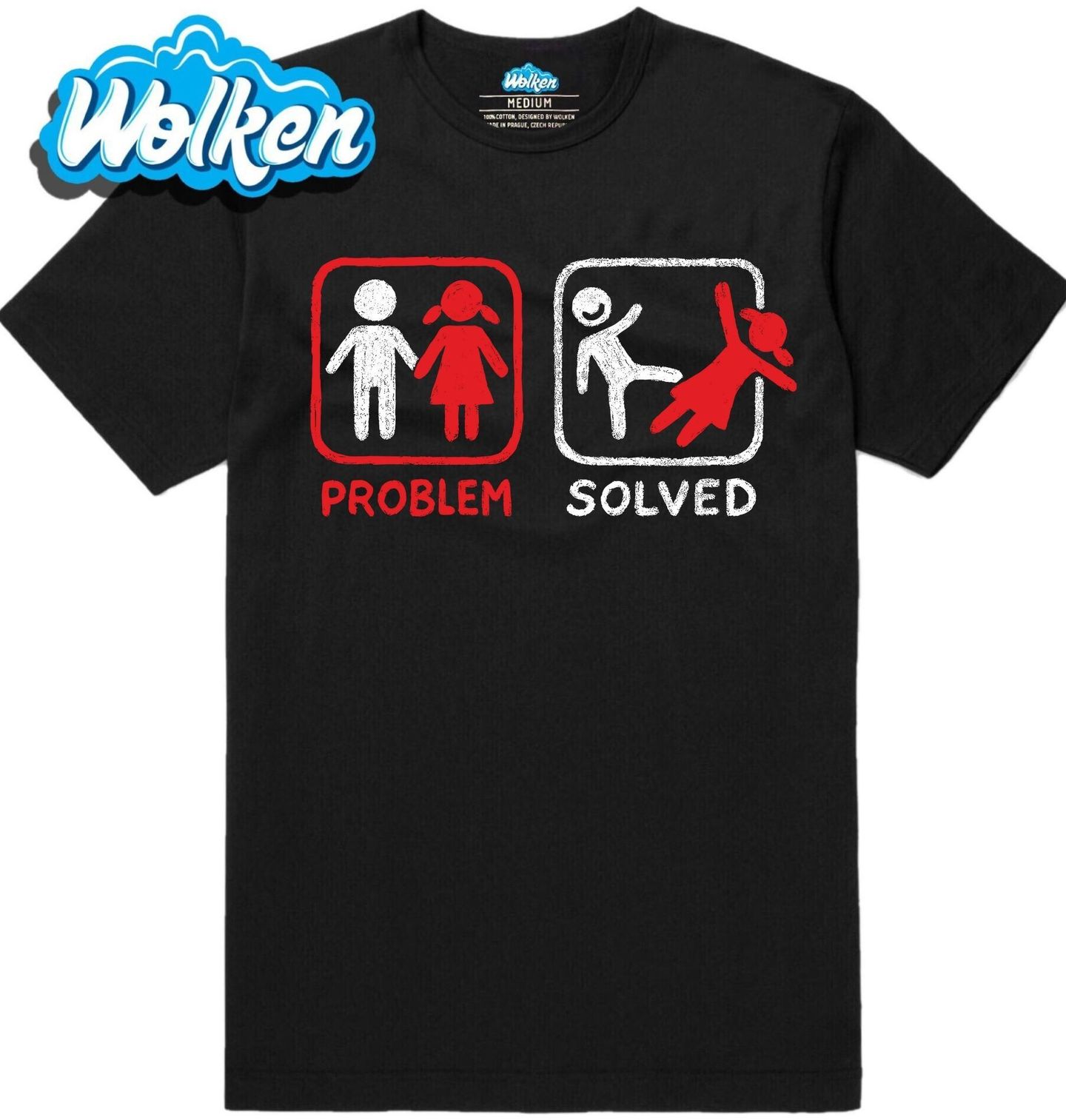 Pánské tričko Problémy ve vztahu_ Problem solved - Rozchod.jpg