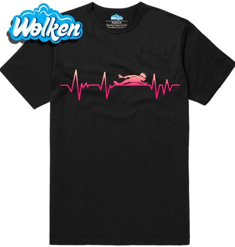 Obrázek produktu Pánské tričko Růžový Kardiogram Plavce Motýlek