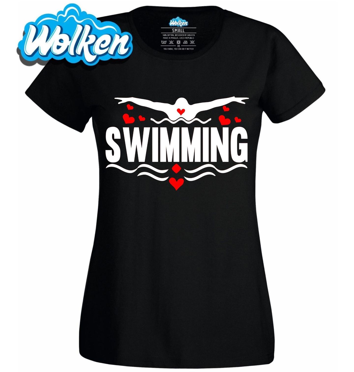 Dámské tričko Láska k Plavání Swimming.jpg