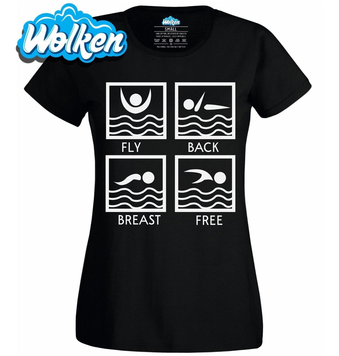 Dámské tričko Čtyři Styly Plavání.jpg