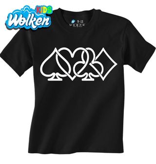 Dětské tričko Karetní Symboly Piky Srdce Kříže Kára.jpg