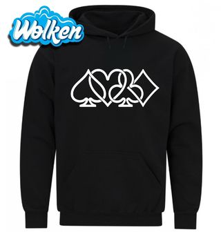 Mikina Karetní Symboly Piky Srdce Kříže Kára.jpg