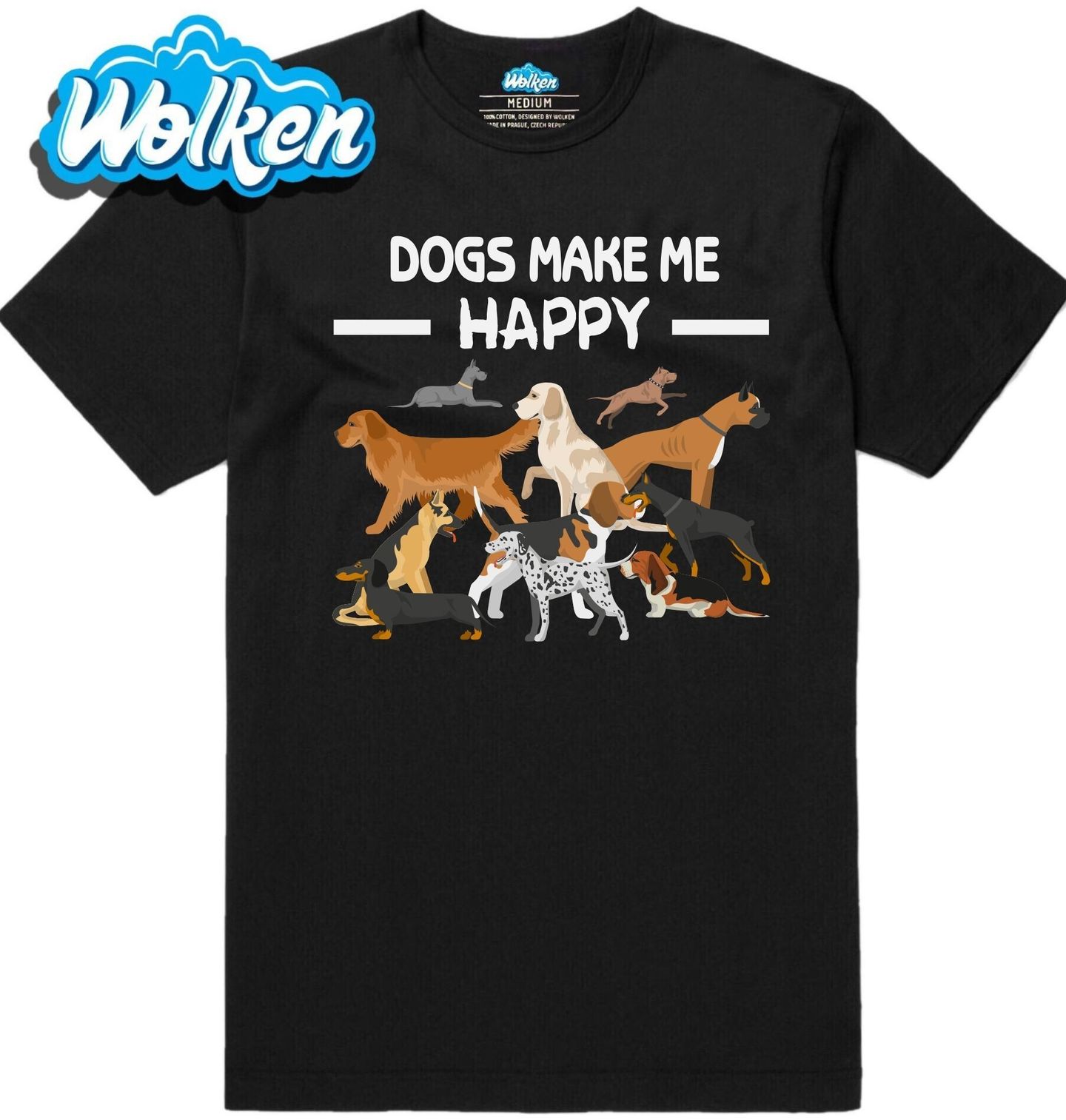 Pánské tričko Psi mě dělají šťastným.jpg