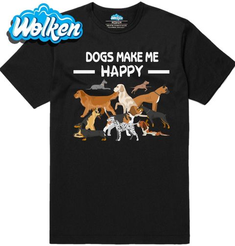 Obrázek produktu Pánské tričko Psi mě dělají šťastným
