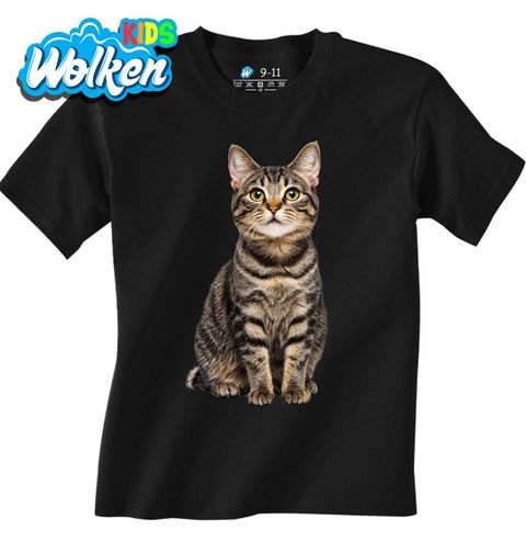 Obrázek produktu Dětské tričko Krátkosrstá Mourovatá Kočka