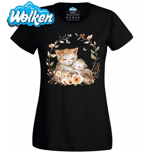 Obrázek produktu Dámské tričko Mateřská Láska Kočka a Kotě