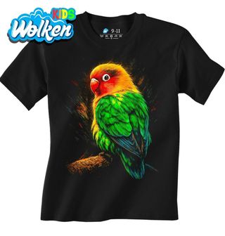 Dětské tričko Papoušek lásky Agapornis Lovebirds.jpg