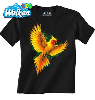 Dětské tričko Korela chocholatá v Letu.jpg