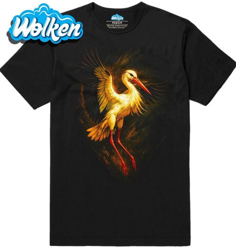 Obrázek produktu Pánské tričko Čáp bílý