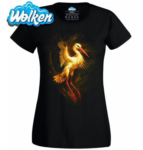 Obrázek produktu Dámské tričko Čáp bílý