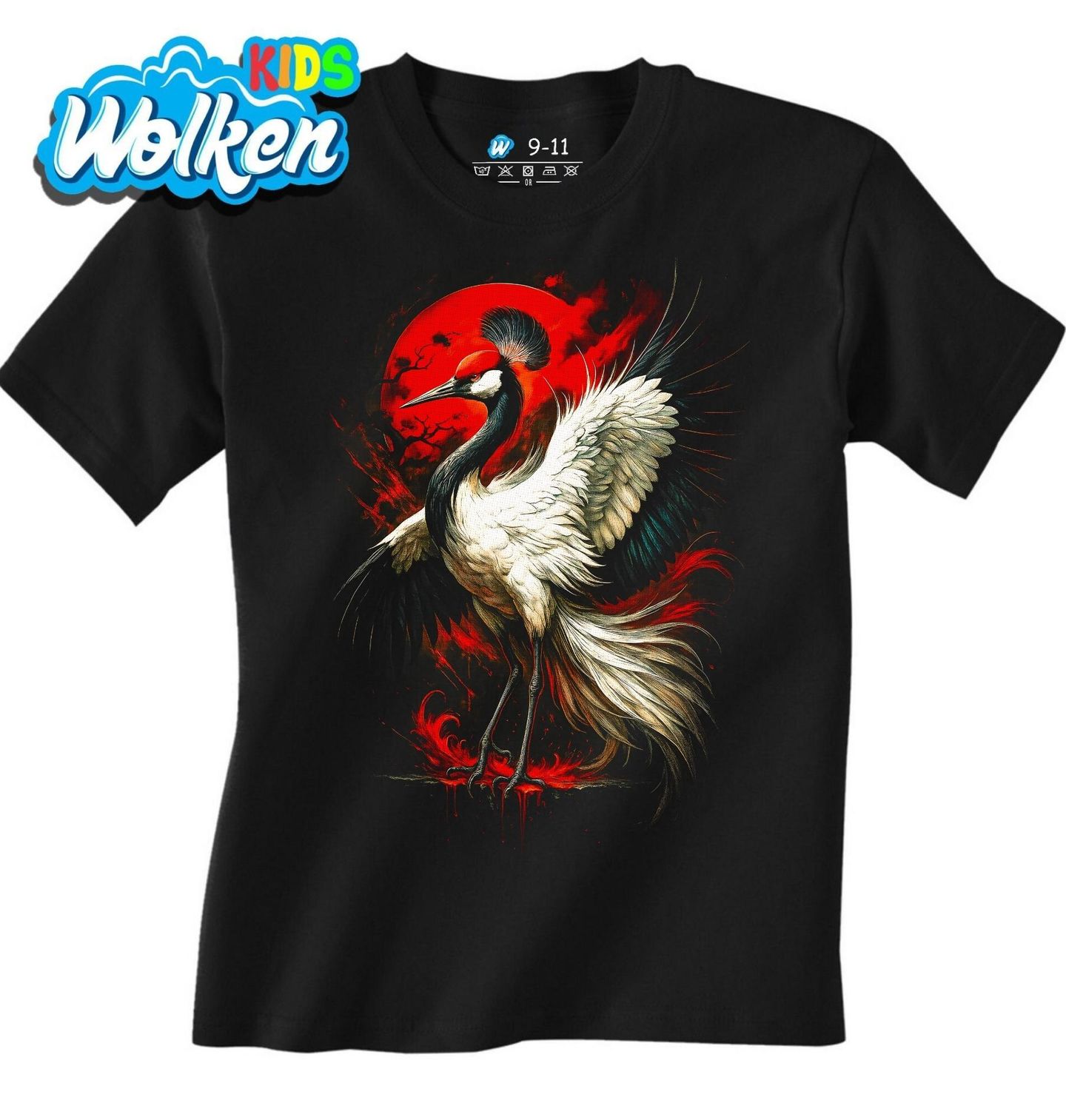 Dětské tričko Jeřáb mandžuský.jpg