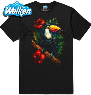 Pánské tričko Exotický Tukan obrovský.jpg
