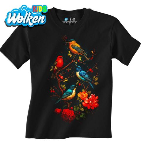 Obrázek produktu Dětské tričko Barevní Zpěvní Ptáčci