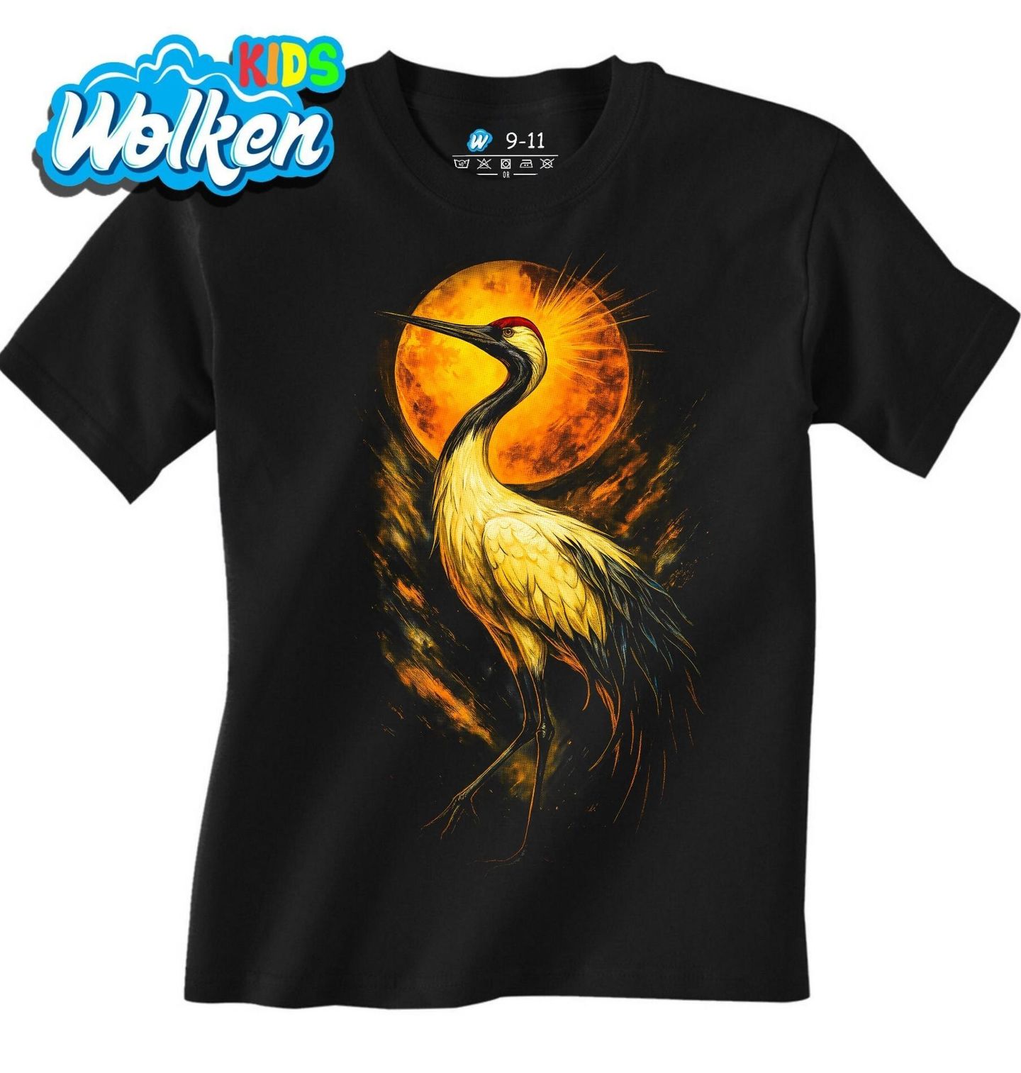 Dětské tričko Elegantní Jeřáb mandžuský.jpg