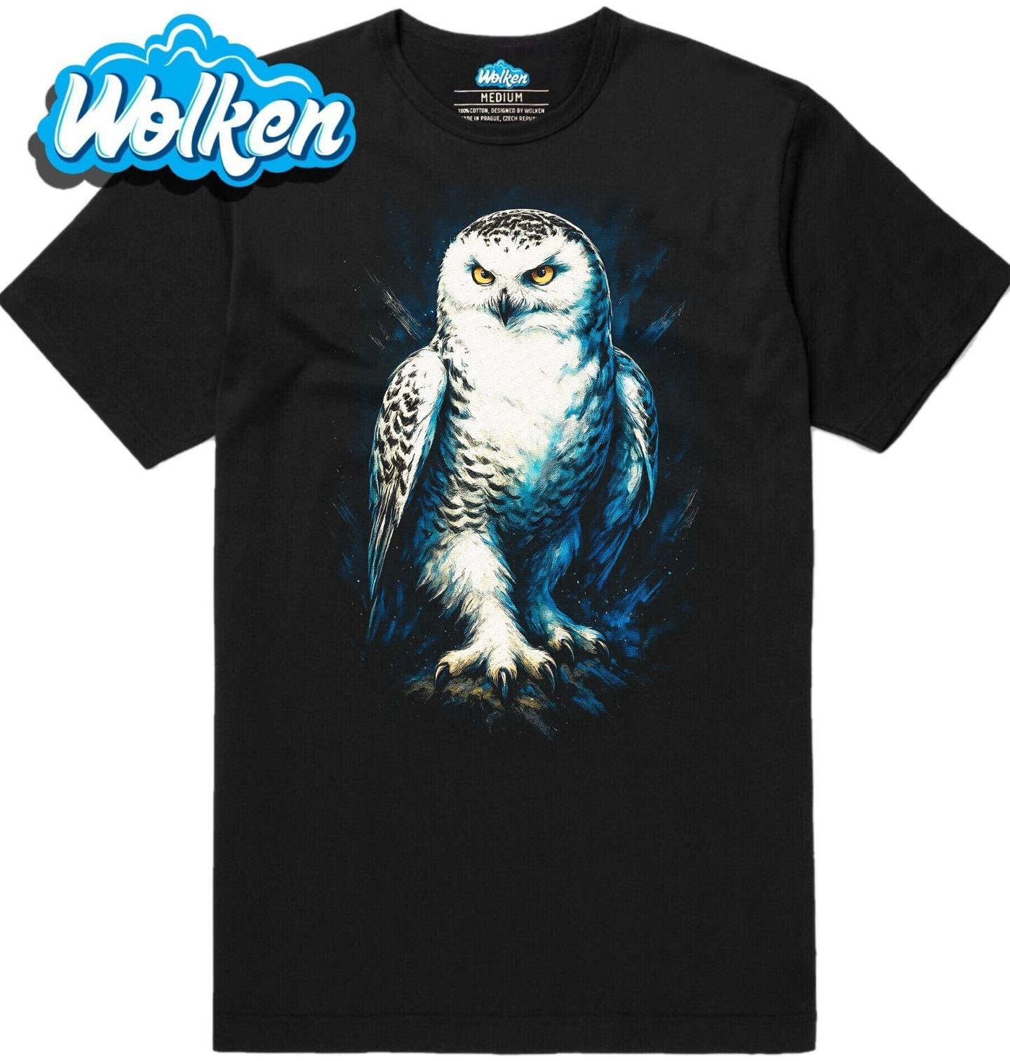 Pánské tričko Sovice sněžní Snowy owl.jpg