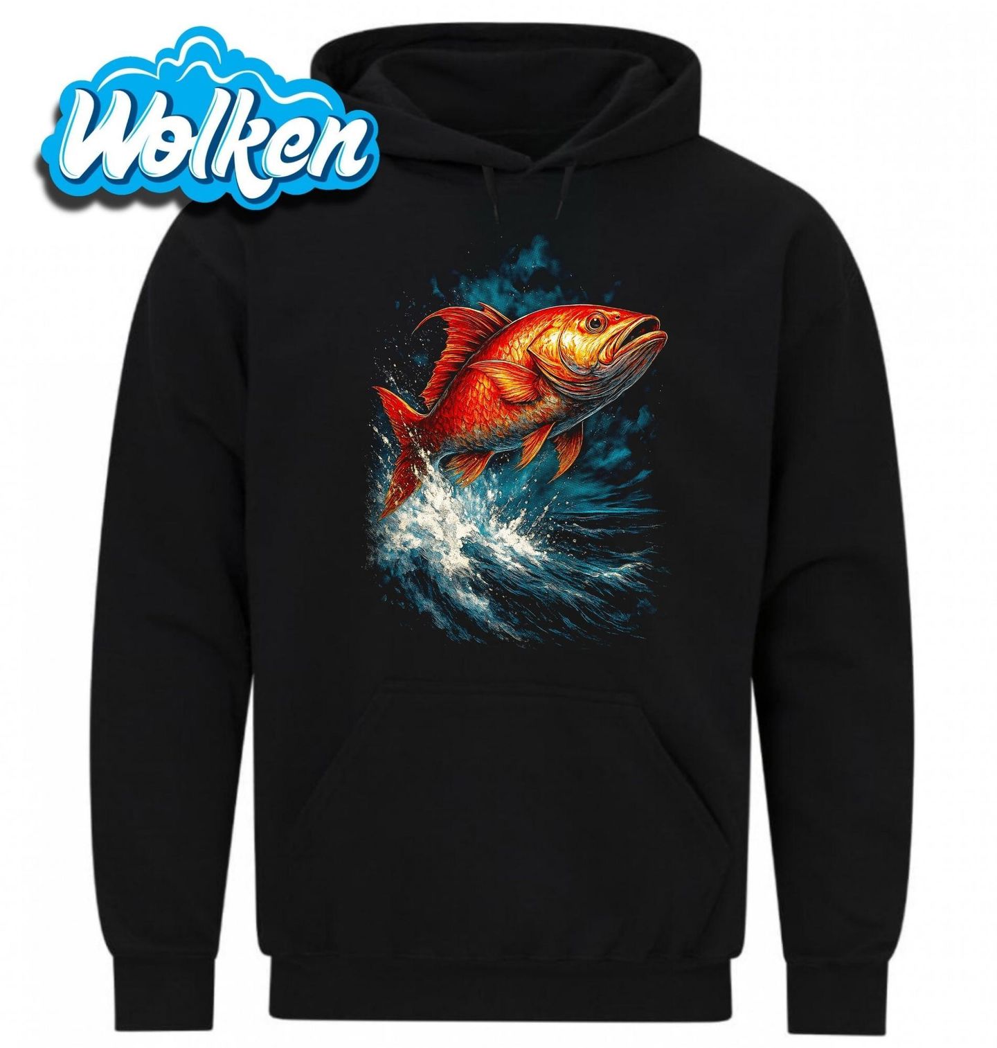 Mikina Chňapal červený Vyskakující z Vody.jpg