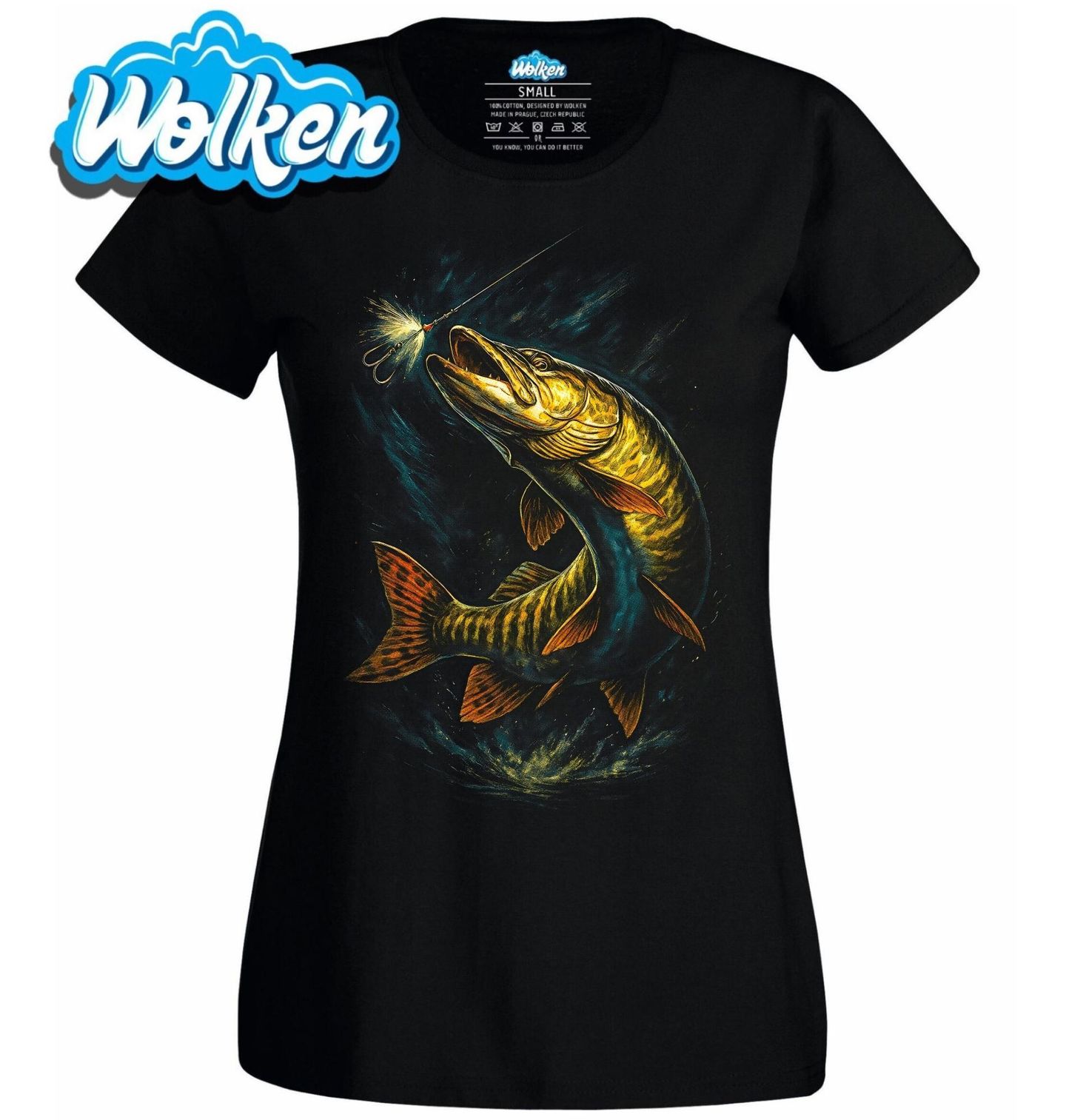 Dámské tričko Štika obecná.jpg