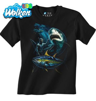 Dětské tričko Potápěč mezi Mořskými Predátory.jpg