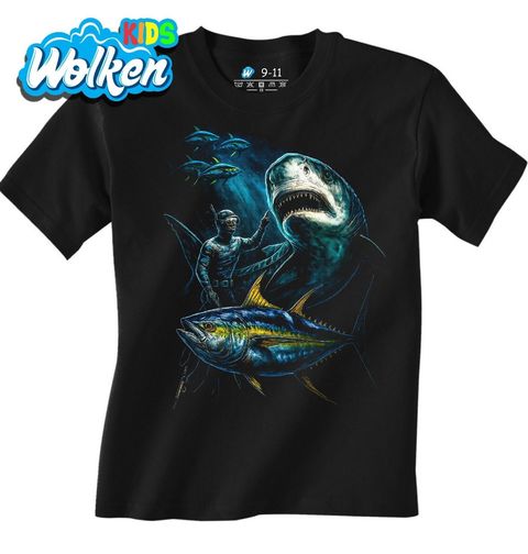 Obrázek produktu Dětské tričko Potápěč mezi Mořskými Predátory