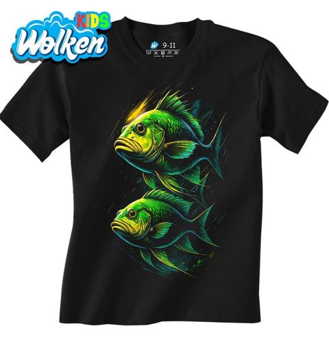 Obrázek produktu Dětské tričko Zelené Rybky v Páru