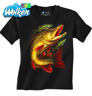 Dětské tričko Dravá Štika obecná.jpg