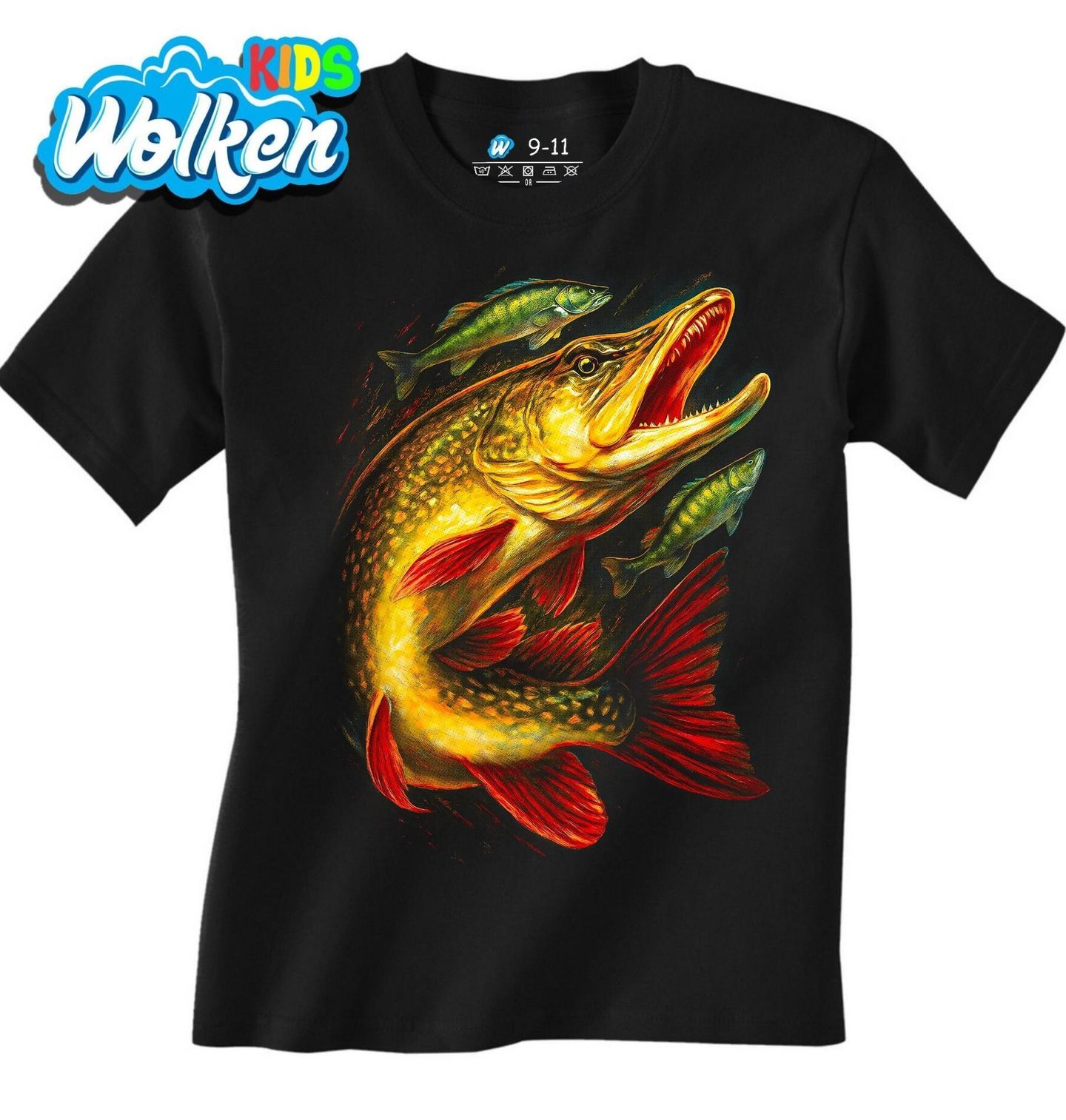 Dětské tričko Dravá Štika obecná.jpg