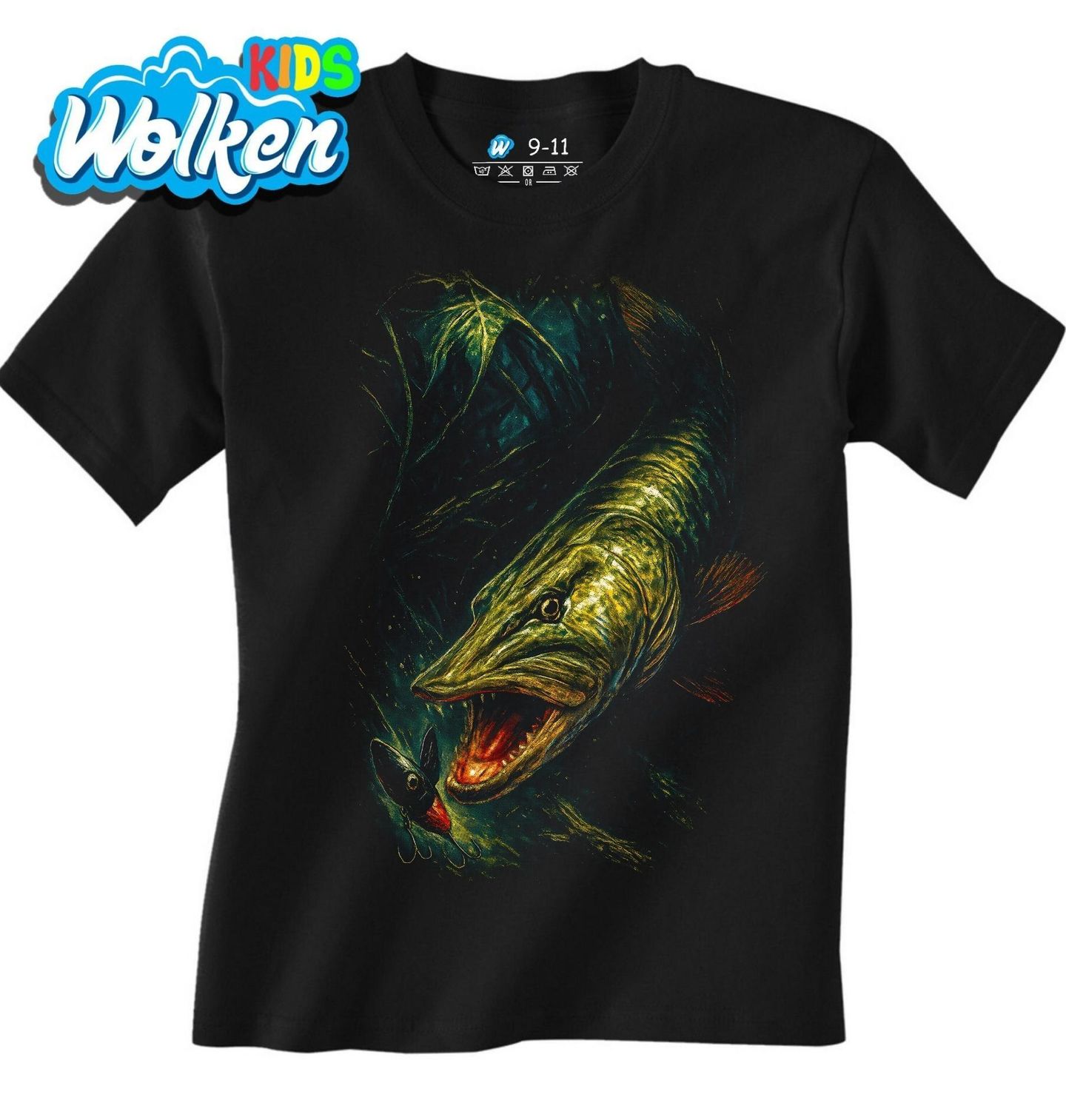 Dětské tričko Štika obecná při Útoku.jpg