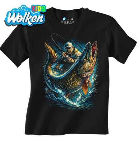 Obrázek produktu Dětské tričko Úlovek Rybáře Štika obecná