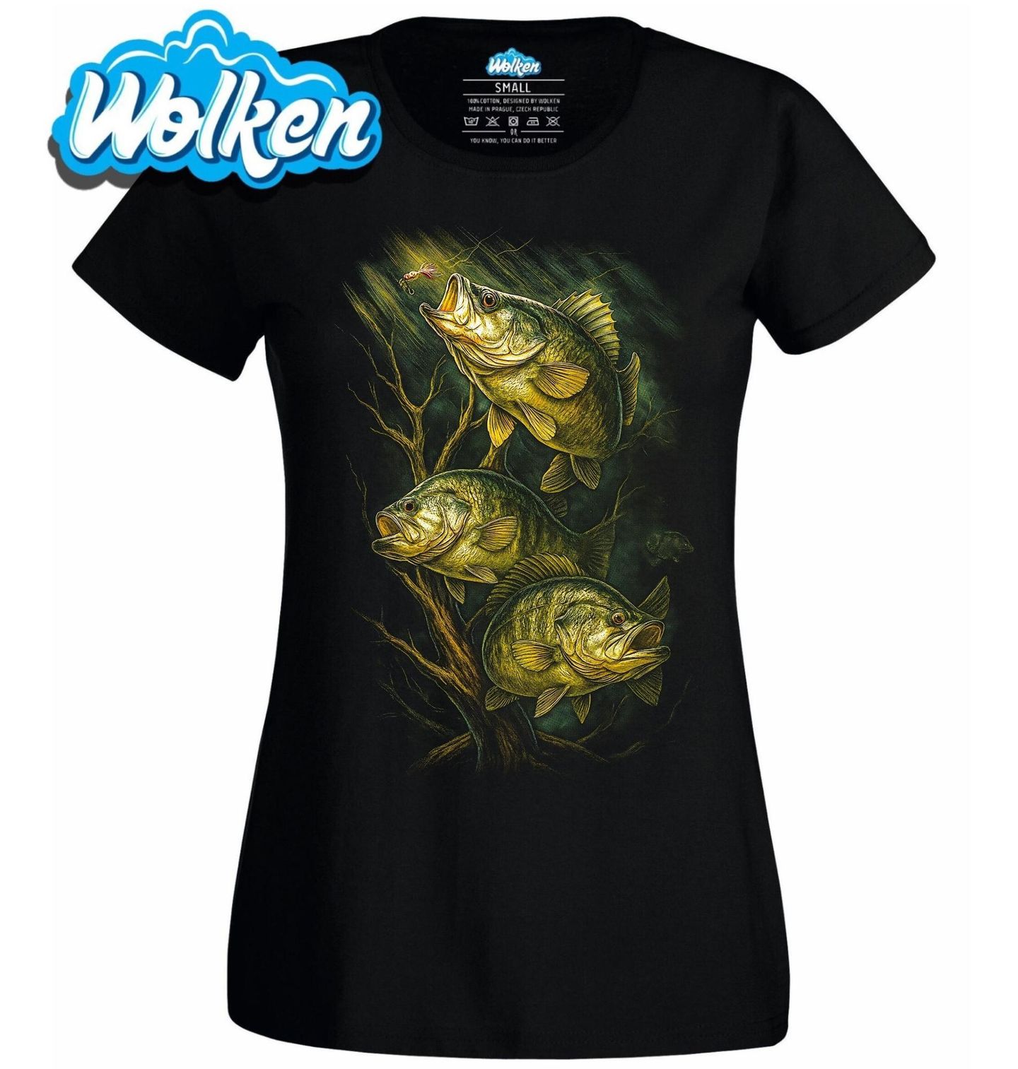 Dámské tričko Hejno Okounů pod Hladinou.jpg