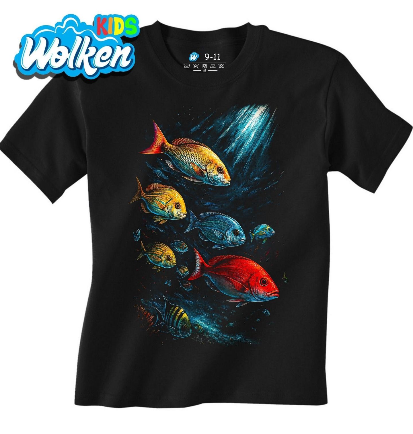 Dětské tričko Hejno ryb.jpg