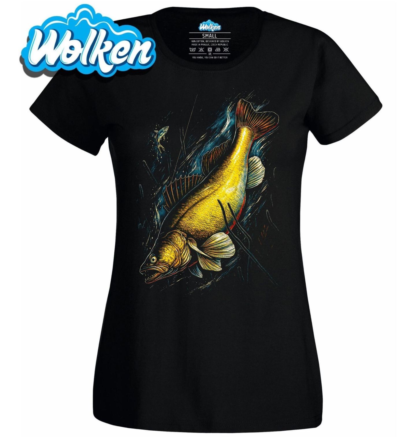 Dámské tričko Candát obecný.jpg