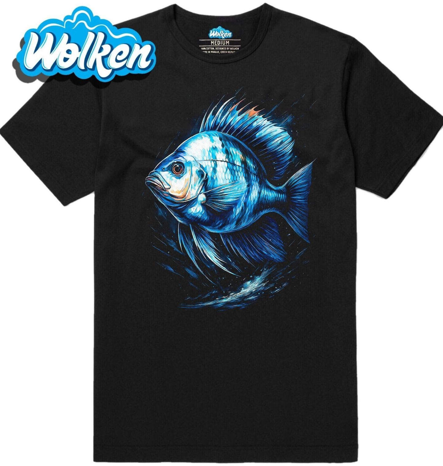 Pánské tričko Modrá Slunečnice pestrá.jpg