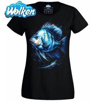 Dámské tričko Modrá Slunečnice pestrá.jpg