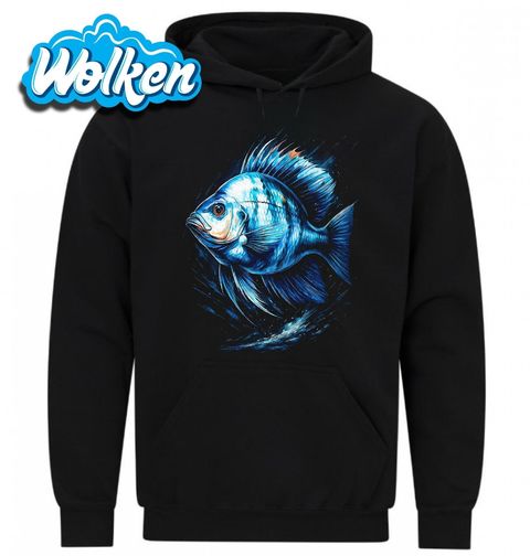 Obrázek produktu Pánská mikina Modrá Slunečnice pestrá