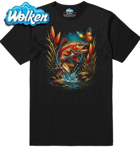 Obrázek produktu Pánské tričko Pstruh duhový s Motýlem