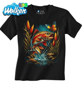 Dětské tričko Pstruh duhový s Motýlem.jpg