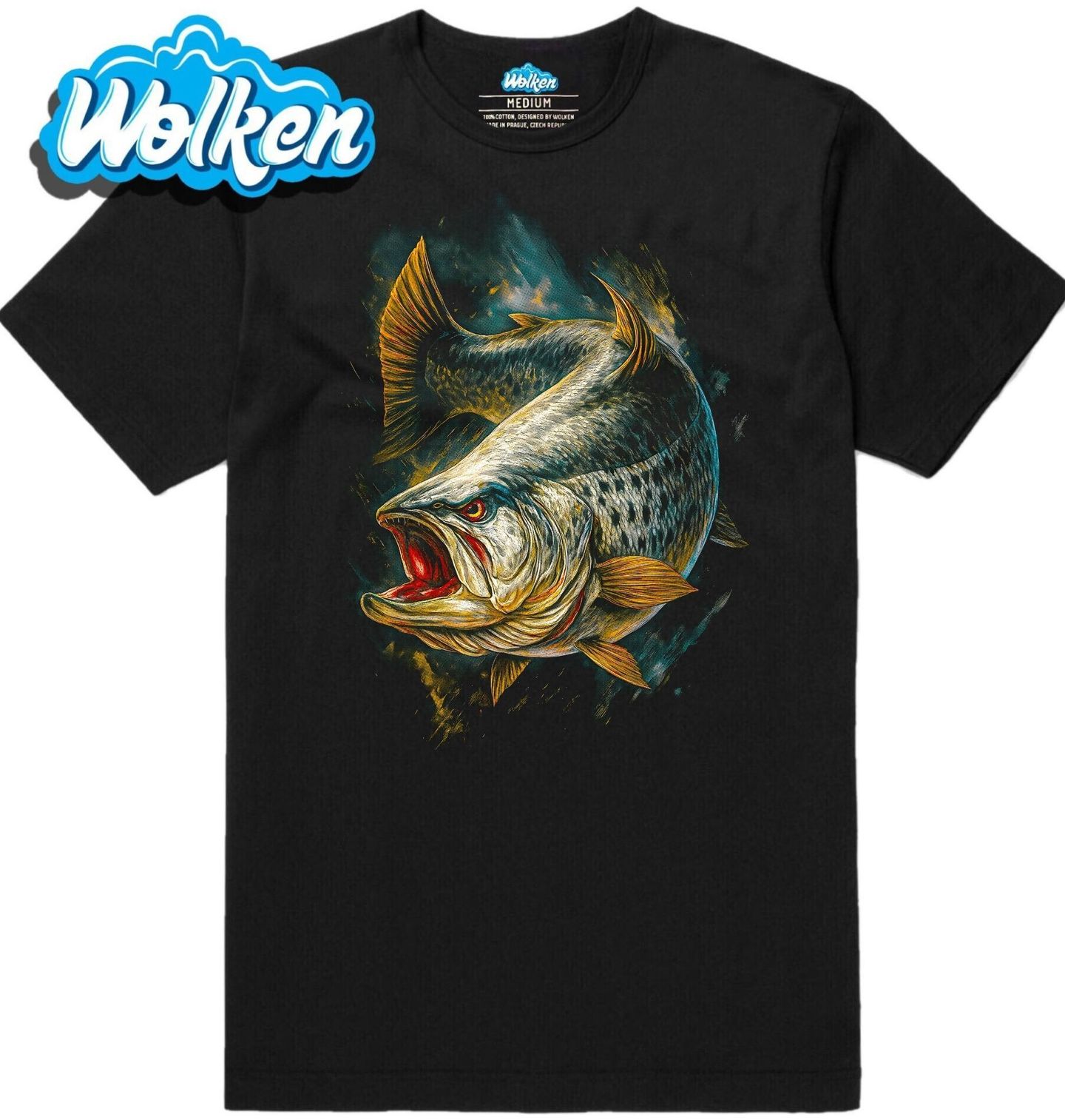 Pánské tričko Candát v Útoku.jpg