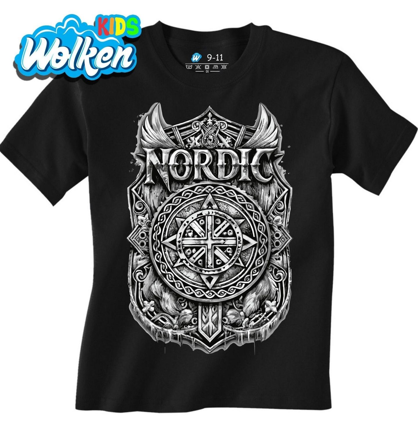 Dětské tričko Vikingský Štít Nordic.jpg