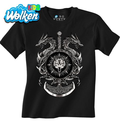 Obrázek produktu Dětské tričko Vlk Fenrir a Draci Severu
