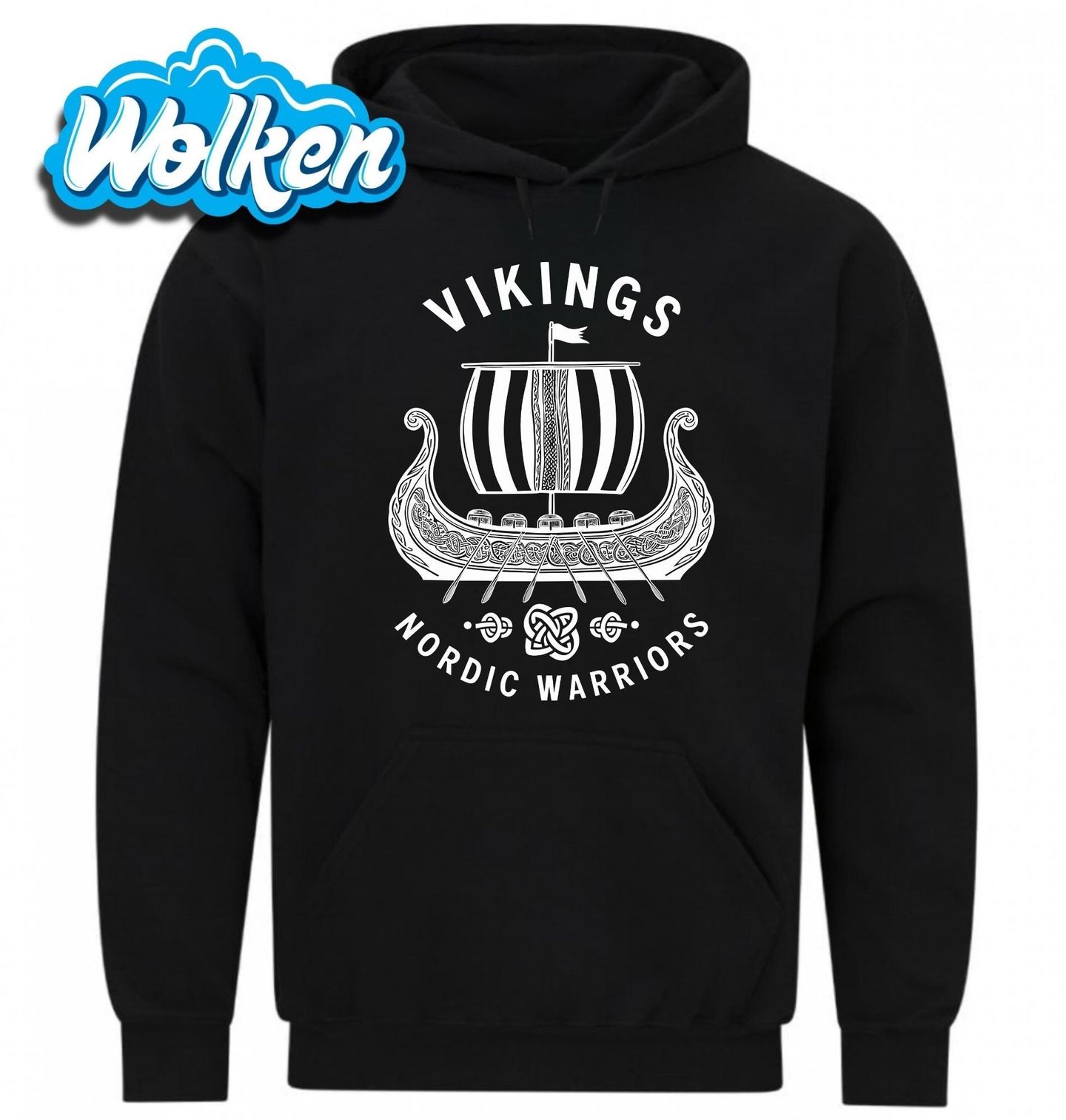 Mikina Vikingská Loď Drakkar Nordic Warriors.jpg