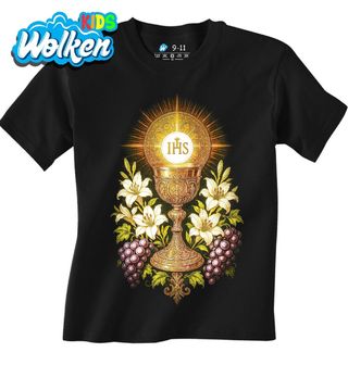Dětské tričko Eucharistický Kalich Tělo a krev Krista.jpg