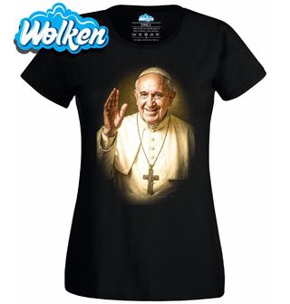 Dámské tričko Papež František Posel Naděje.jpg