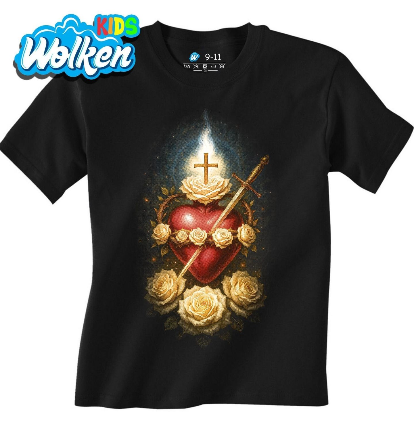 Dětské tričko Neposkvrněné Srdce Panny Marie mezi Růžemi.jpg