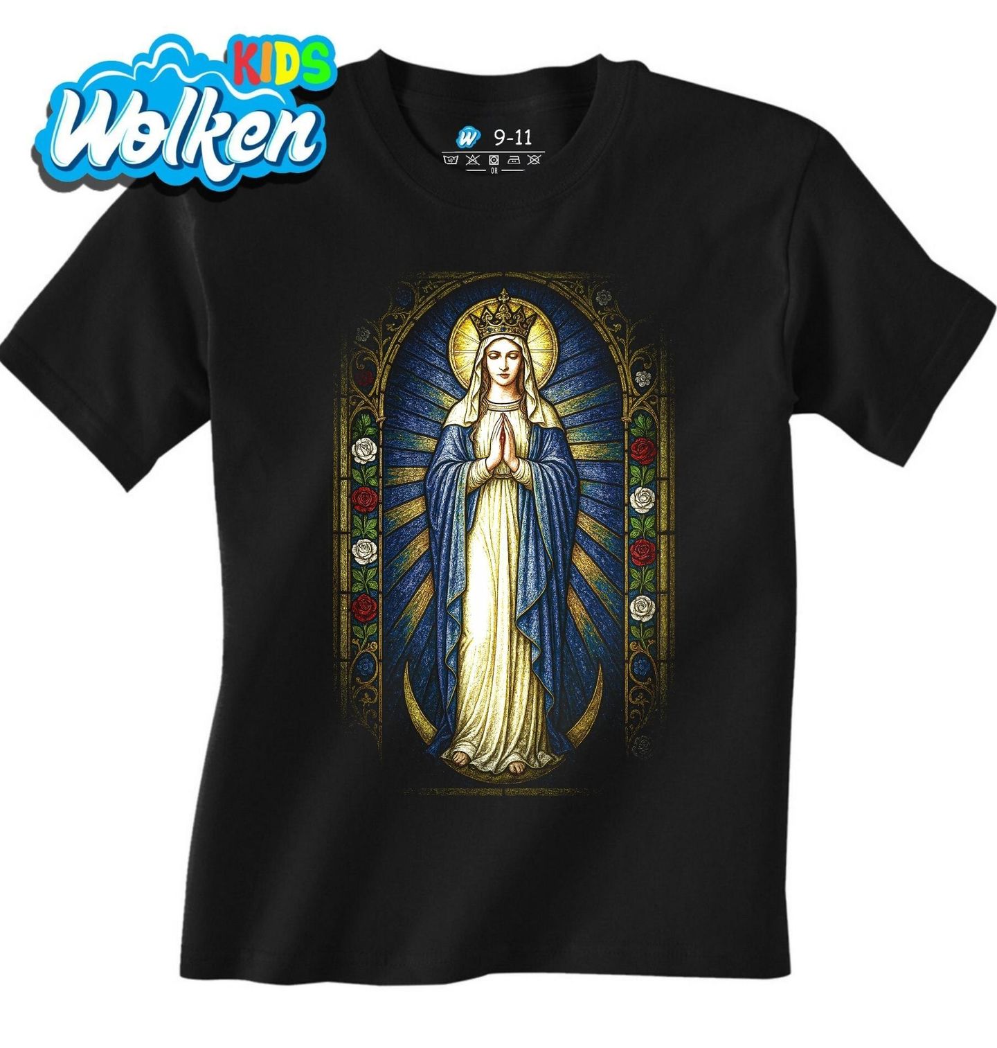 Dětské tričko Panna Maria ve Vitráži.jpg