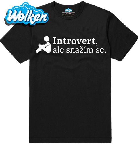 Obrázek produktu Pánské tričko Introvert, ale snažím se.