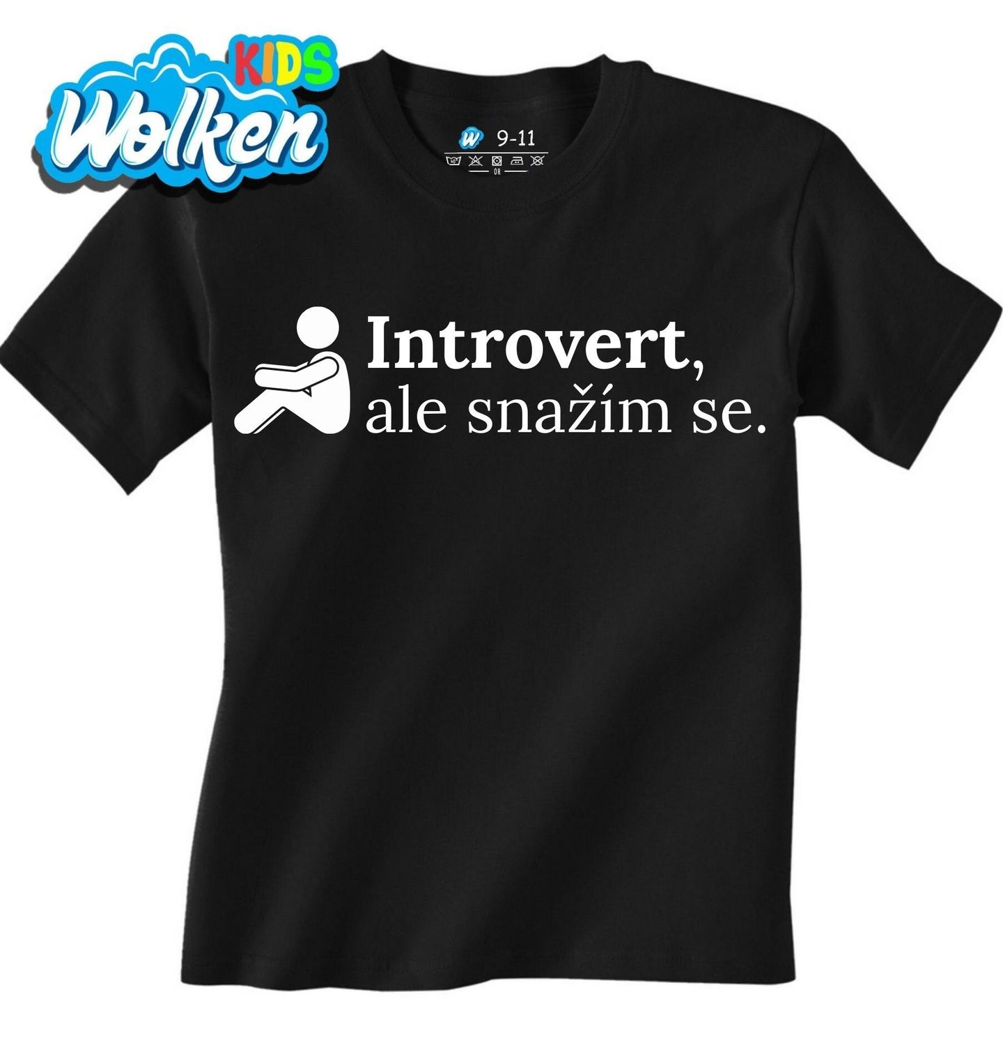 Dětské tričko Introvert, ale snažím se.jpg