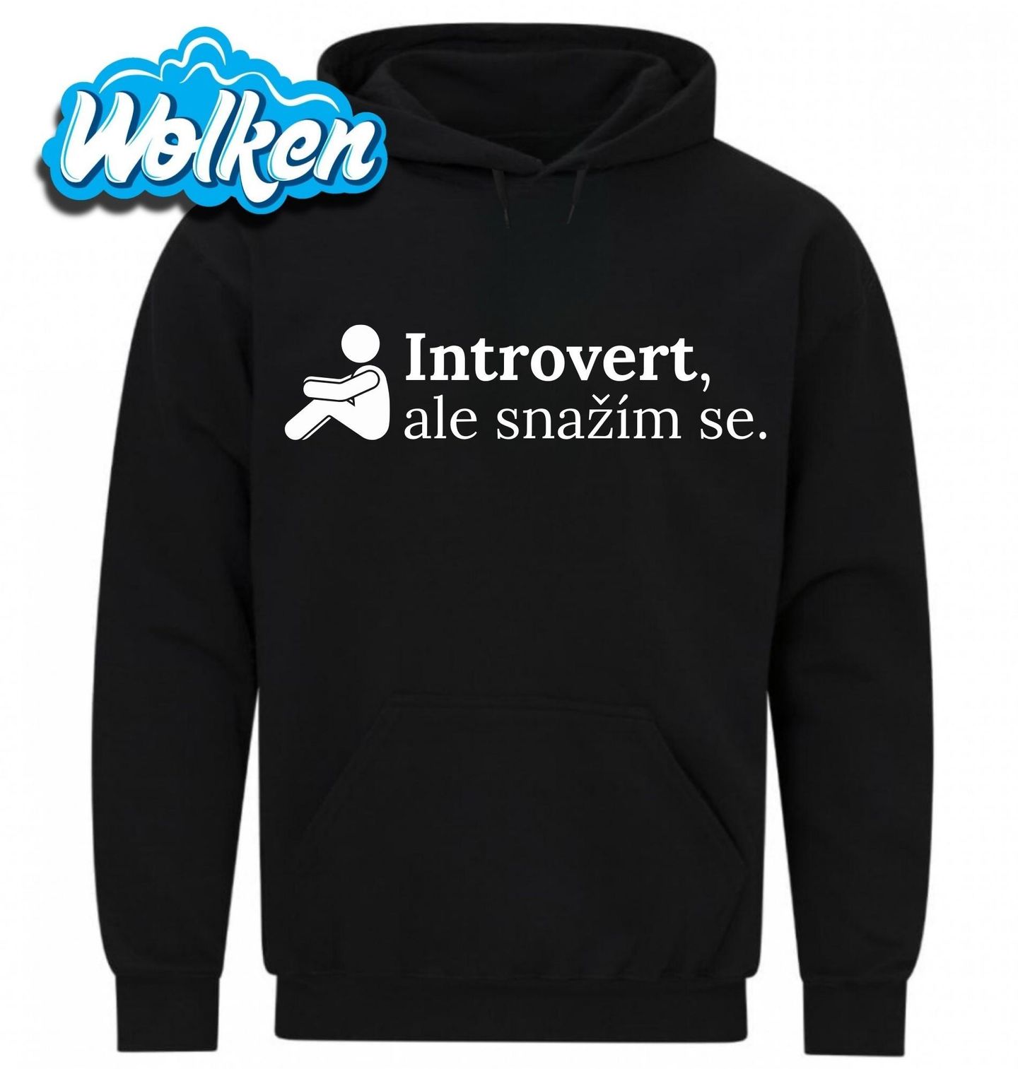 Mikina Introvert, ale snažím se.jpg