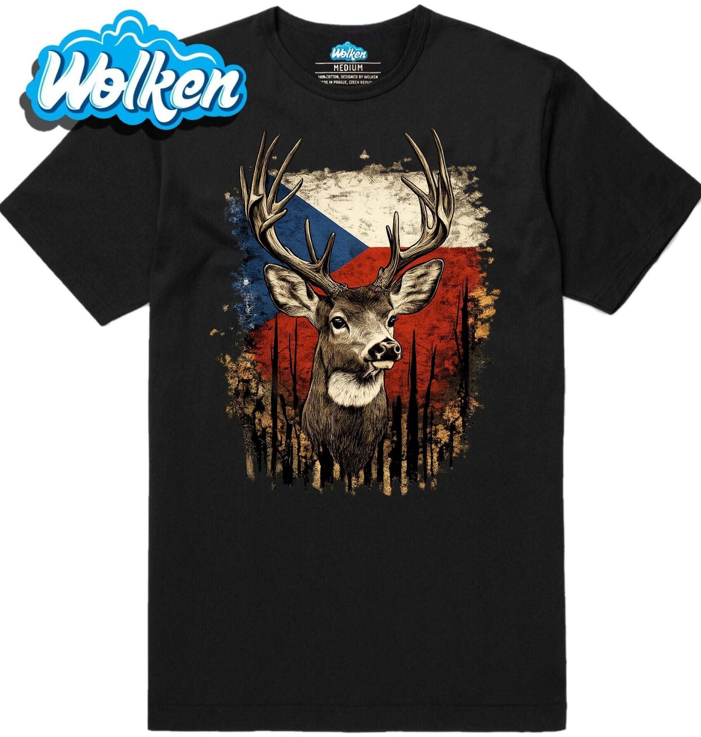 Pánské tričko Český Jelen lesní.jpg